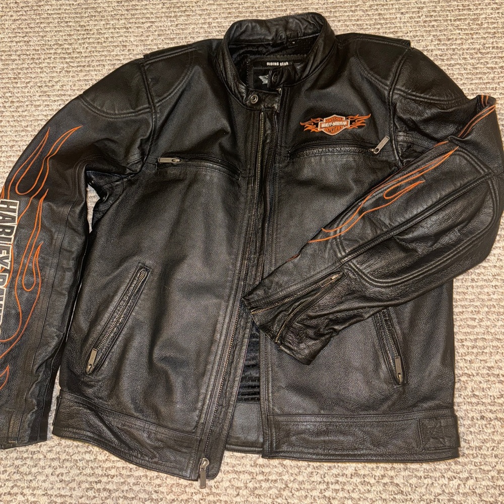 RARE/VINTAGE Men’s Harley Davidson Leather Riding Jacket
